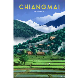 จิ๊กซอว์ 1000 ชิ้น A journey in Posters - Rice Season, Chaing Mai