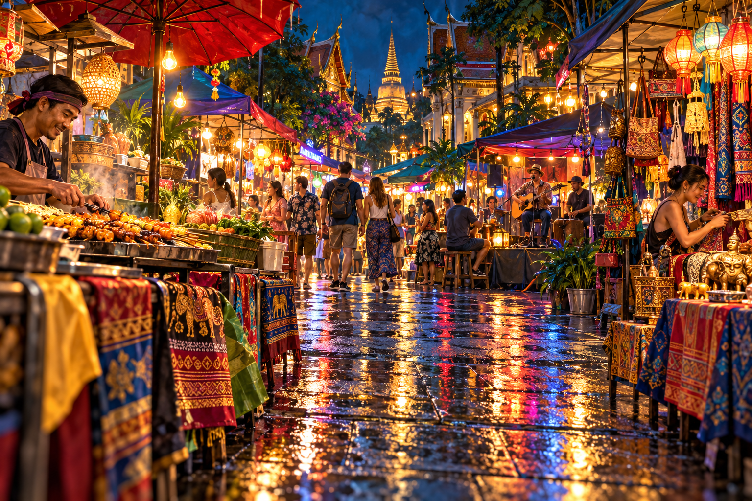 Khao San and Patpong Night Streets