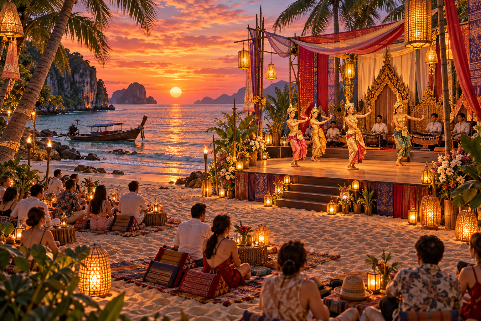 Strandaufführungen in Thailand · Design B · AI DEMO
