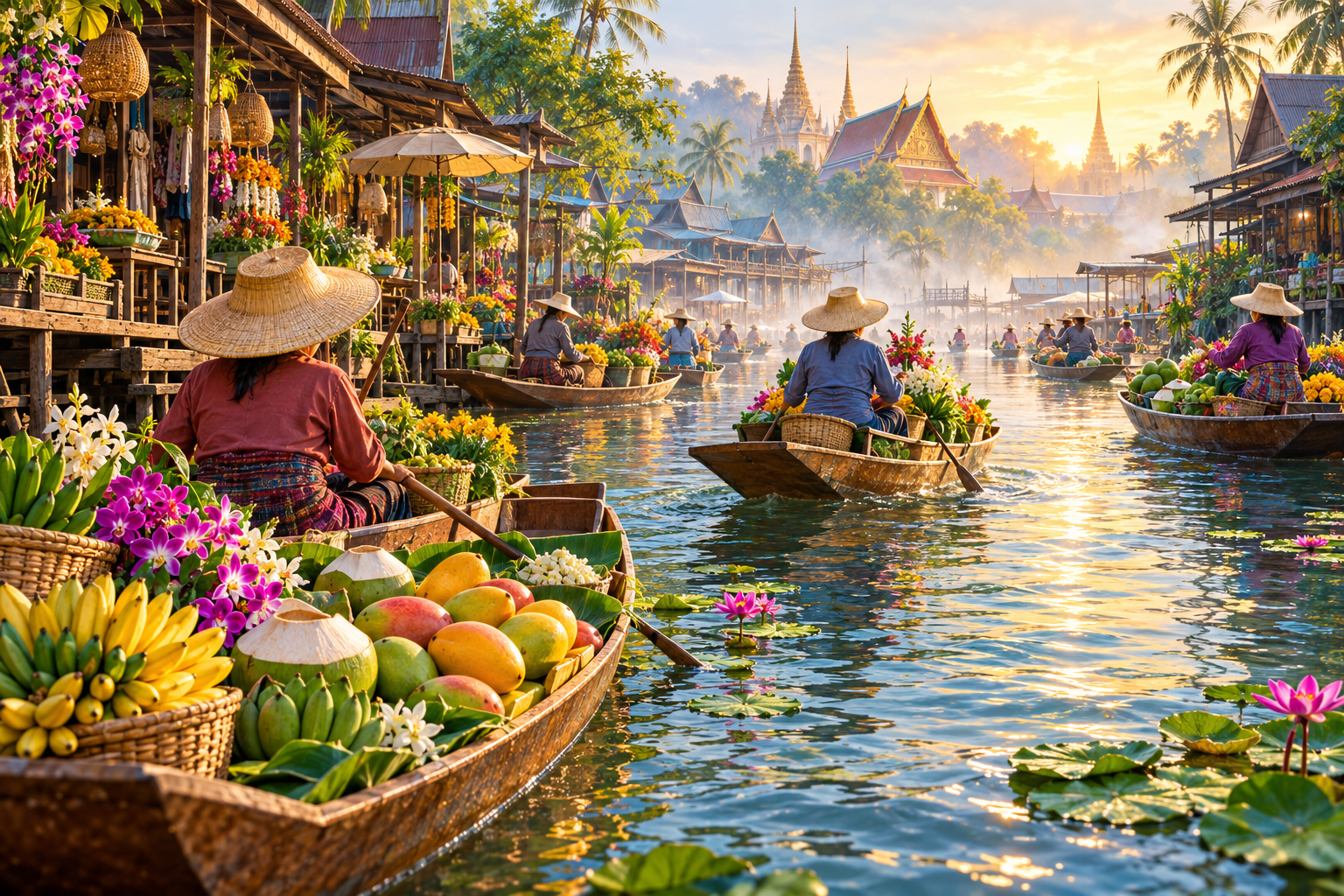 Floating Market Morning