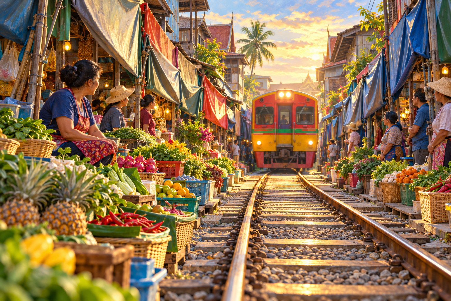 Mae Klong Railway Market