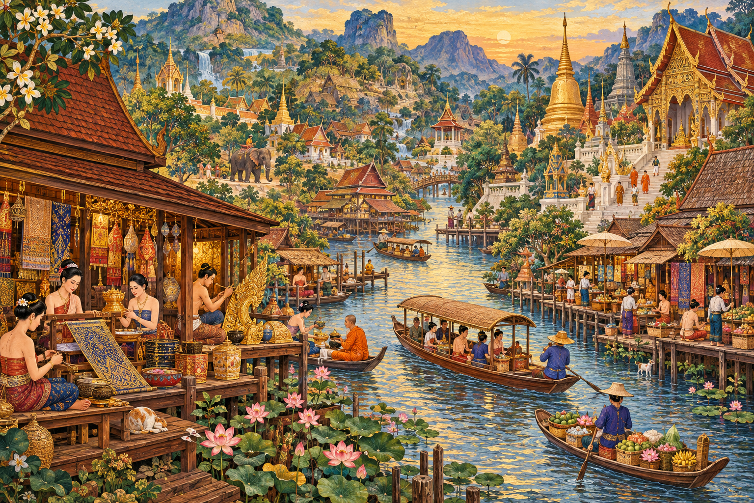 Thai Temple Mural Stories