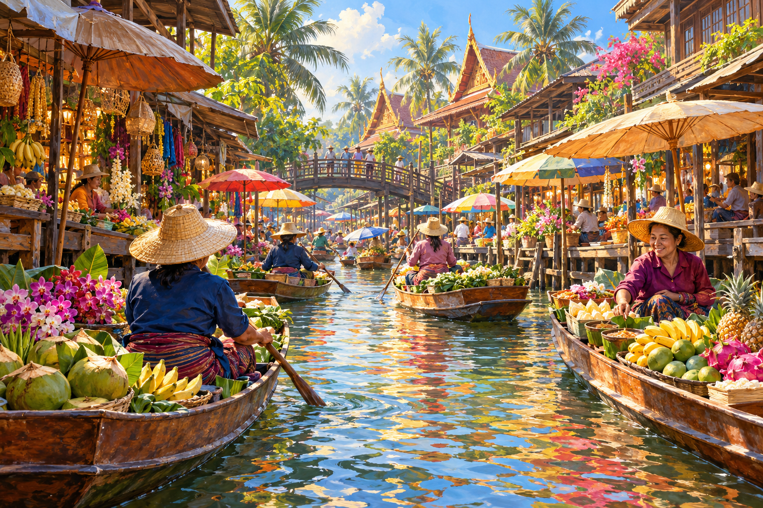 Damnoen Saduak Floating Market