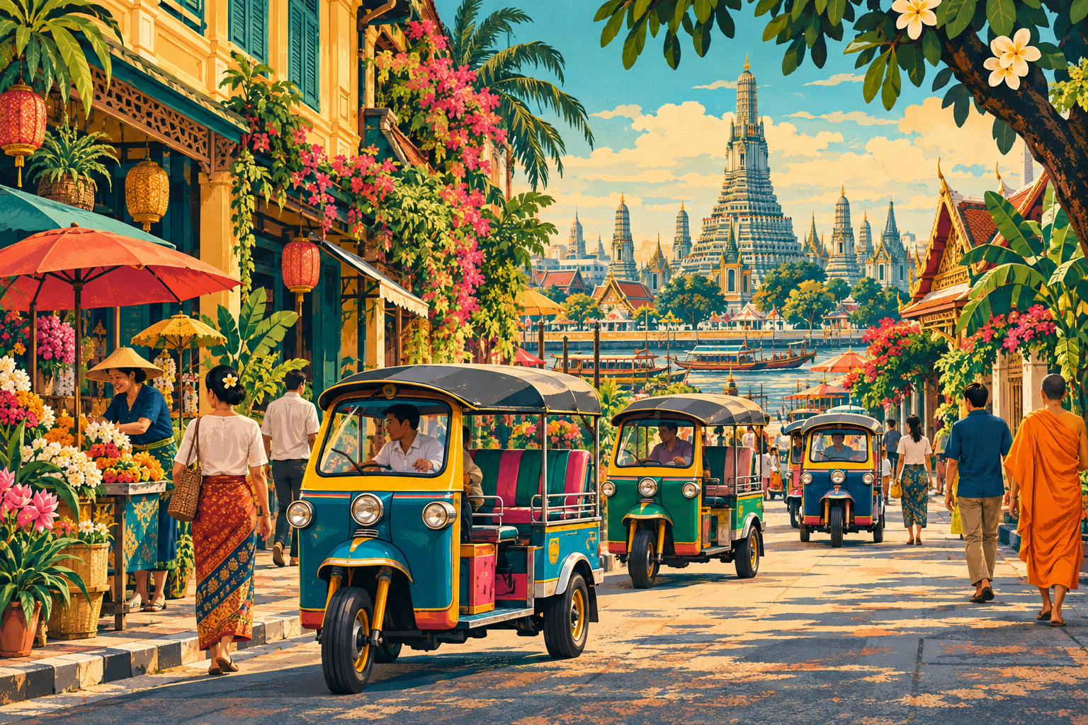 Thailändisches Tuk Tuk · Design B · AI DEMO