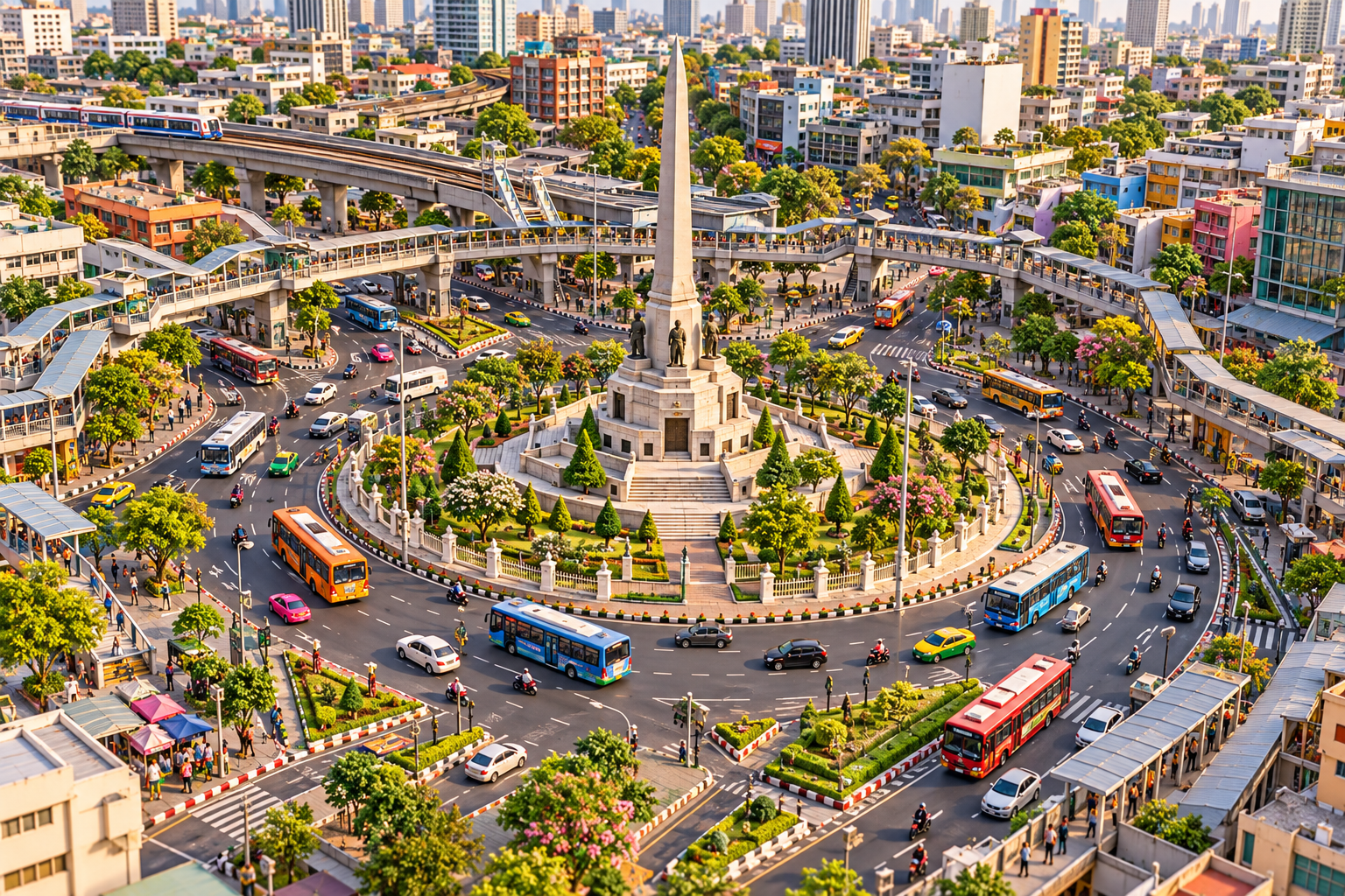 Siegesdenkmal Bangkok · Design B · AI DEMO